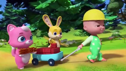 The Three Little Friends Song - CoComelon Animal Time - Animals for Kids