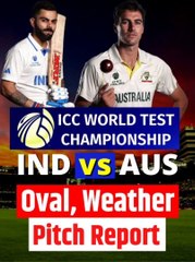 Download Video: IND vs AUS WTC Final Weather and Pitch Report Live