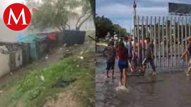 Tormenta destruye campamento migrante en Tamaulipas. Magda González, 06 de junio de 2023