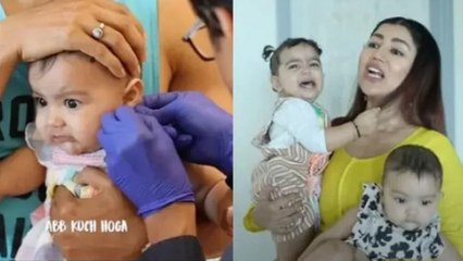 Debina Bonnerjee ने अपनी 6 महीने की बेटी के छिदवाए कान,Divisha को रोता देख Gurmeet हुए इमोशनल