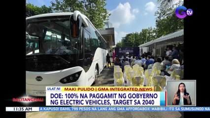 100% na paggamit ng gobyerno ng electric vehicles, target sa 2040 — DOE | BT