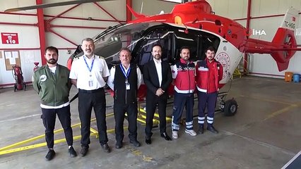 Yayla sezonu ile birlikte hava ambulansının da yoğun mesaisi başladı