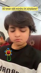 Minku in Airplane _ Raj Grover _ #shorts