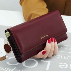 Women's hand holding wallet female long section 2021 new Japanese and Korean personality pendant multi-function student wallet