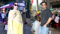 Kriti Sanon And Sunny Singh Return From Tirupati