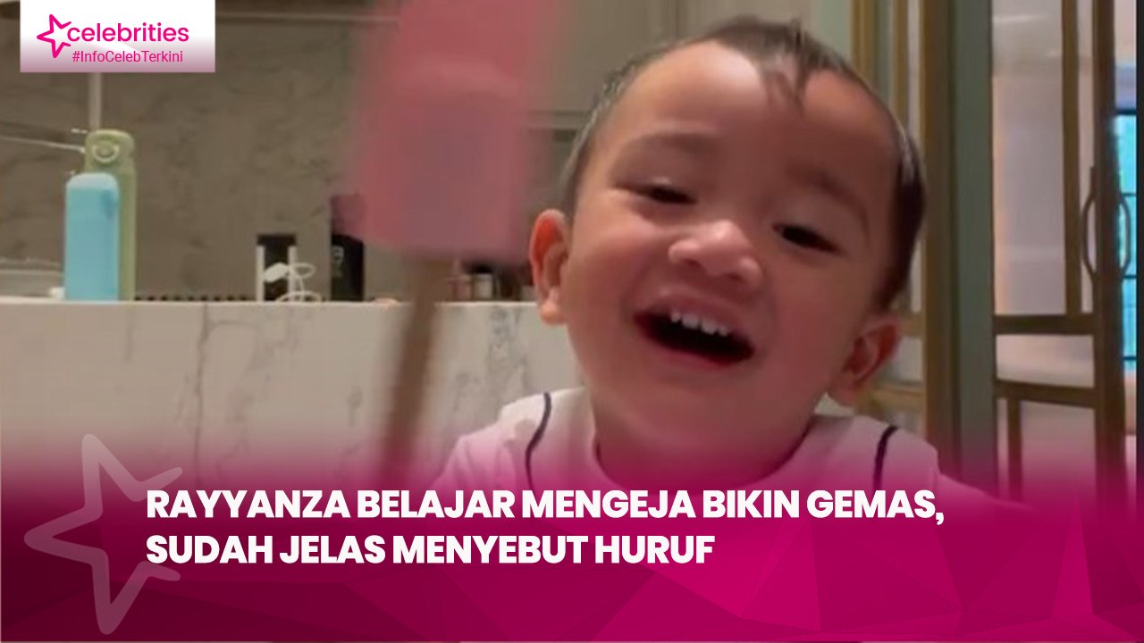 Rayyanza Belajar Mengeja Bikin Gemas, Sudah Jelas Menyebut Huruf