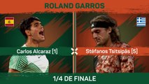 Roland-Garros - Alcaraz écrase Tsitsipas et va en 1/2