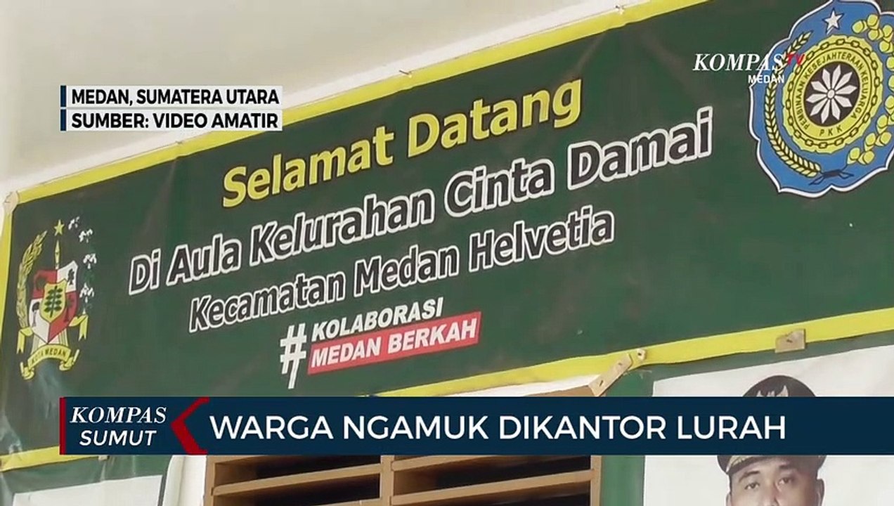 Seorang Warga Ngamuk di Kantor Lurah Cinta Damai Medan