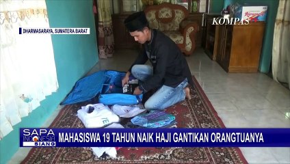 Mahasiswa 19 Tahun Asal Sumatera Barat Naik Haji, Gantikan Orang Tua yang Telah Tiada