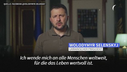 Zerstörung des Kachowka-Staudamms: Selenskyj spricht von Ökozid
