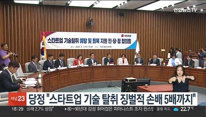 당정 "스타트업 기술 탈취 징벌적 손배 5배까지"