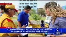 Comas: municipio realiza megaoperativo contra mototaxis informales