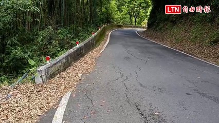 竹縣五峰122線48K彎道路裂又狹隘 部落盼改善