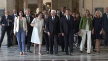 Mattarella e Macron al Louvre inaugurano mostra 