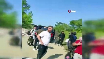 Arnavutköy'de lüks taksiyle dolandırıcılık: Mültecileri ormanlık alana bıraktılar