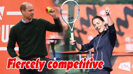 Prince William & Kate hooked on padel tennis & play fiercely competitive matches with pals