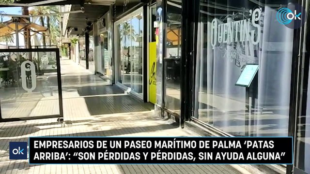 Empresarios de un Paseo Marítimo de Palma 'patas arriba': Son pérdidas y pérdidas, sin ayuda alguna