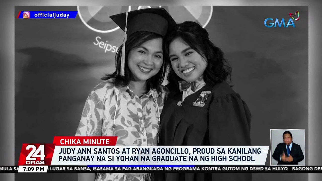 Judy Ann Santos at Ryan Agoncillo, proud sa kanilang panganay na si Yohan na graduate na ng high school | 24 Oras