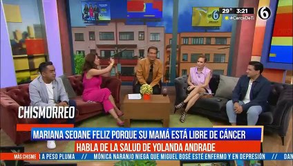 Mariana Seoane comparte que su mamá está libre de cáncer