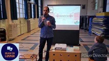 Conférence "Faire face au harcèlement scolaire" par le Dr Philippe AÏM invité par l'APE Arago en Commun de l'école Arago