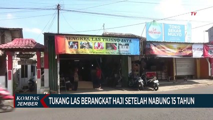 Tukang Las di Jember Berangkat Haji Setelah Nabung 15 Tahun