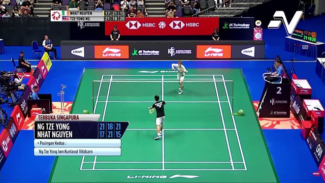 Ng Tze Yong ke pusingan ke-2 Terbuka Singapura selepas hempas pulas atasi Nhat Nguyen