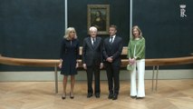 Mattarella e Macron inaugurano mostra al Louvre, le immagini