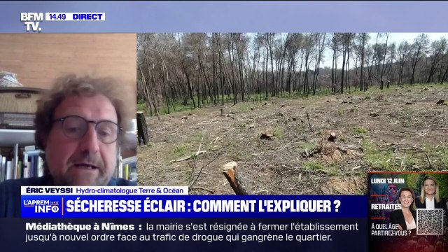 Sécheresse éclair: Même s'il pleut à l'heure actuelle, ça ne sera pas efficace , s'inquiète Éric Veyssi, hydro-climatologue