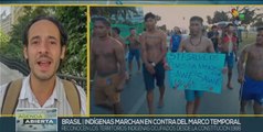 Comunidades indígenas de Brasil se movilizan en defensa de sus derechos sobre la tierra