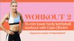 15-minute lower body AMRAP kettlebell workout with Cass Olholm