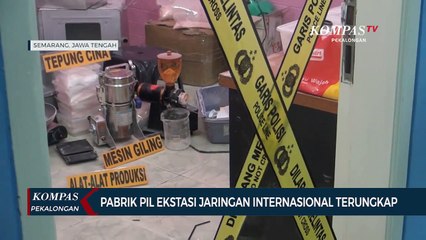 Tim Gabungan Ungkap Pabrik Pil Ekstasi Jaringan Internasional di Semarang