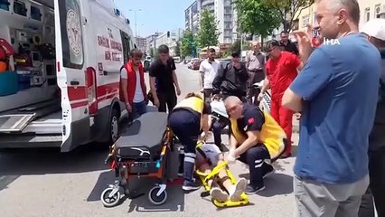Otomobil ile motosikletin çarpıştığı kazada 1 kişi yaralandı