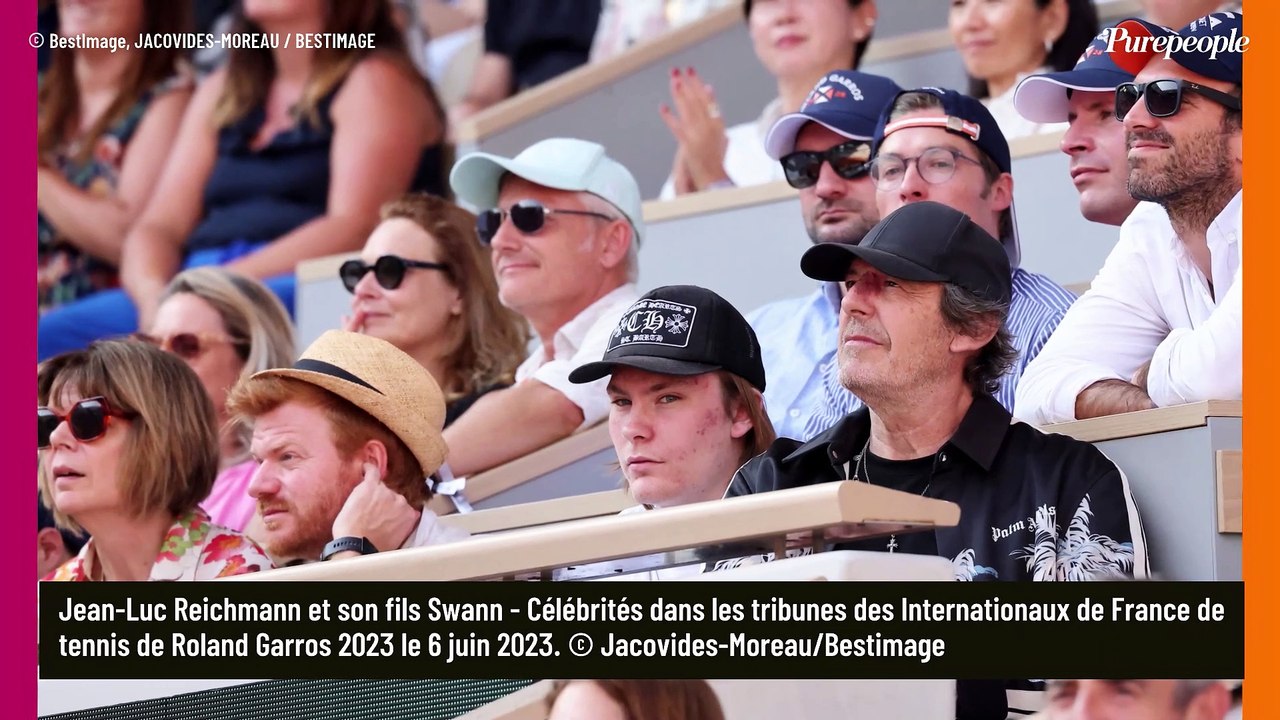 Jean-Luc Reichmann avec son fils Swann à Roland-Garros, un duo père-fils très discret