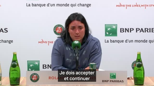 Roland-Garros - Jabeur : J'ai donné tout ce que je pouvais