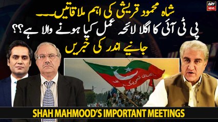 Shah Mahmood's important meetings, What will be PTI's next plan of action??