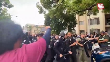 Kaliforniya’da LGBT destekçisi ve karşıtı veliler arasında çatışma