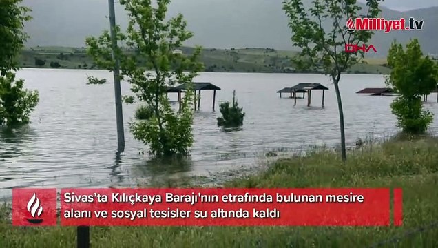 Baraj yüzde 100 doluluğa ulaştı! Mesire alanı ve tesisleri su bastı