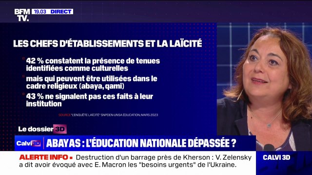 Laïcité à l'école: 43% de nos collègues ne signalent pas les incidents dans les établissement scolaires , indique Carole Zerbib, cheffe d'établissement à Paris