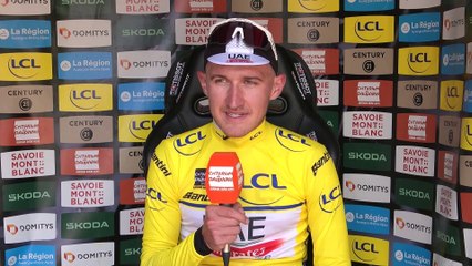 Critérium du Dauphiné 2023 - Mikkel Bjerg : "I feel a bit like Tadej Pogacar taking the white jersey, the yellow jersey, it's nice"