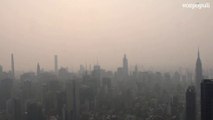El cielo de Nueva York teñido de rojo por los incendios forestales que se han desatado en Canadá