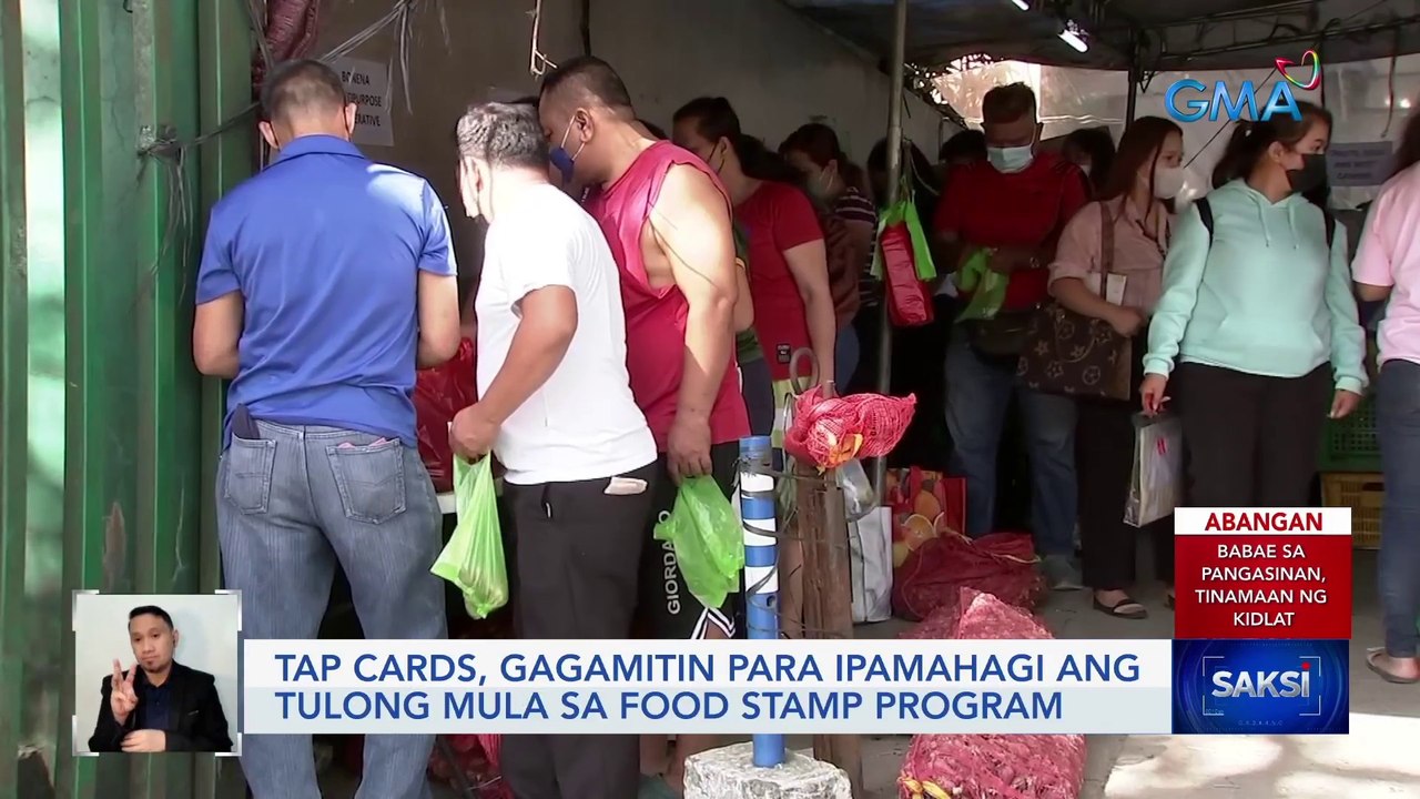 Tap cards, gagamitin para ipamahagi ang tulong mula sa food stamp program | Saksi