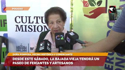 Presentaron el paseo de productores y artesanos en la Bajada Vieja Es una forma de conservar la esencia histórica de la zona, aseguró Doña Pomposa