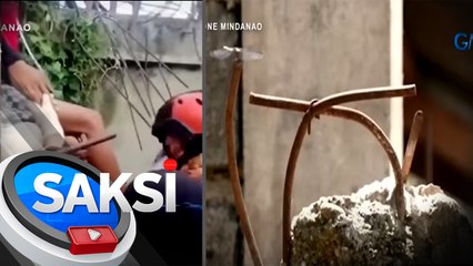Binatilyong nadulas habang kinukuha umano ang saranggola, natusok ng bakal ang hita | Saksi