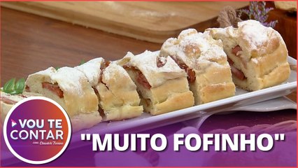 Receita fácil e rápida de pão recheado com calabresa