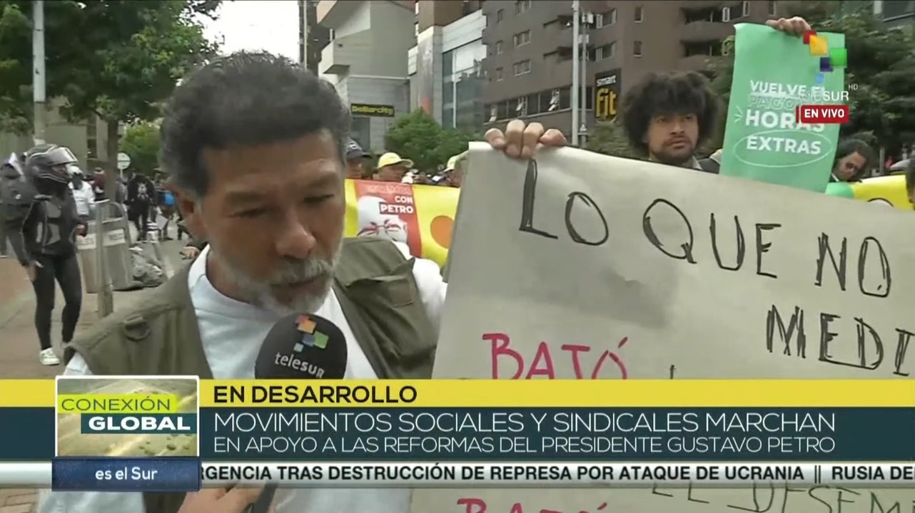 Conexión Global 07-06: Movimientos sociales colombianos apoyan a Petro
