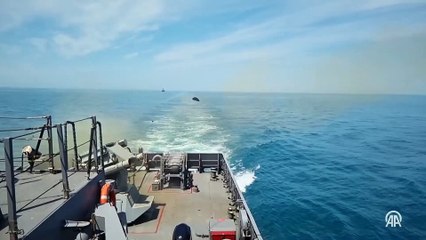 TCG Anadolu'nun ilk eğitim görüntüleri