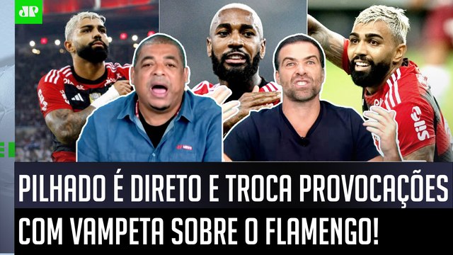 VOCÊ TÁ MALUCO? Cara, o Flamengo NÃO... Pilhado É DIRETO e TROCA PROVOCAÇÕES com Vampeta!