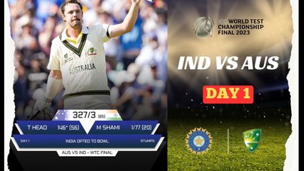 #IndvAus WTC Final Day 1 Report From Oval