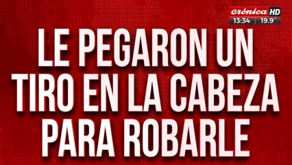 Le pegaron un tiro en la cabeza: "Me hice la muerta para que no me maten"