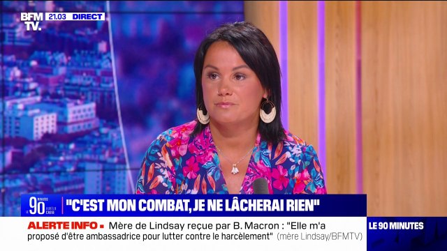 Harcèlement: C'est mon combat et je ne lâcherai rien jusqu'à mon dernier souffle , affirme la mère de Lindsay, Betty Gervois
